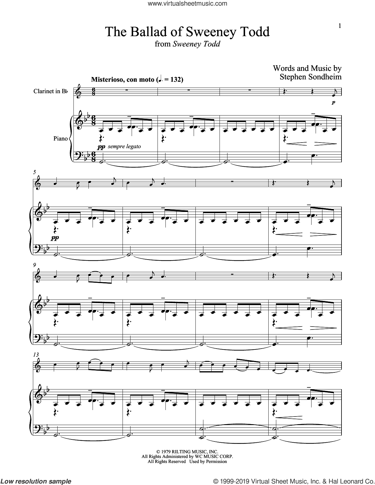 The Ballad Of Sweeney Todd (from Sweeney Todd)