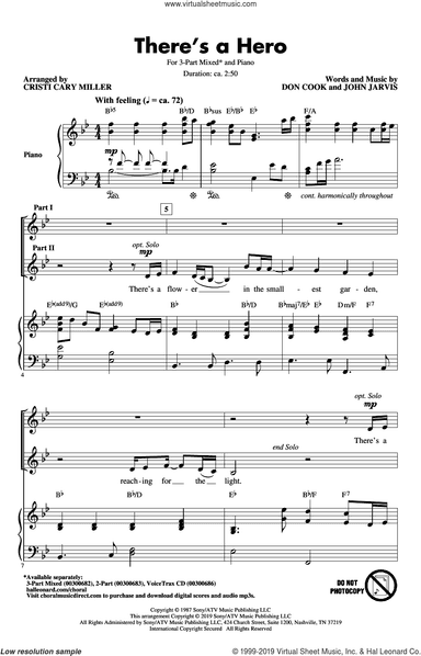 There's A Hero (arr. Cristi Cary Miller)