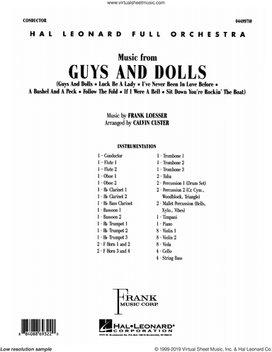 Music from Guys and Dolls (arr. Calvin Custer)