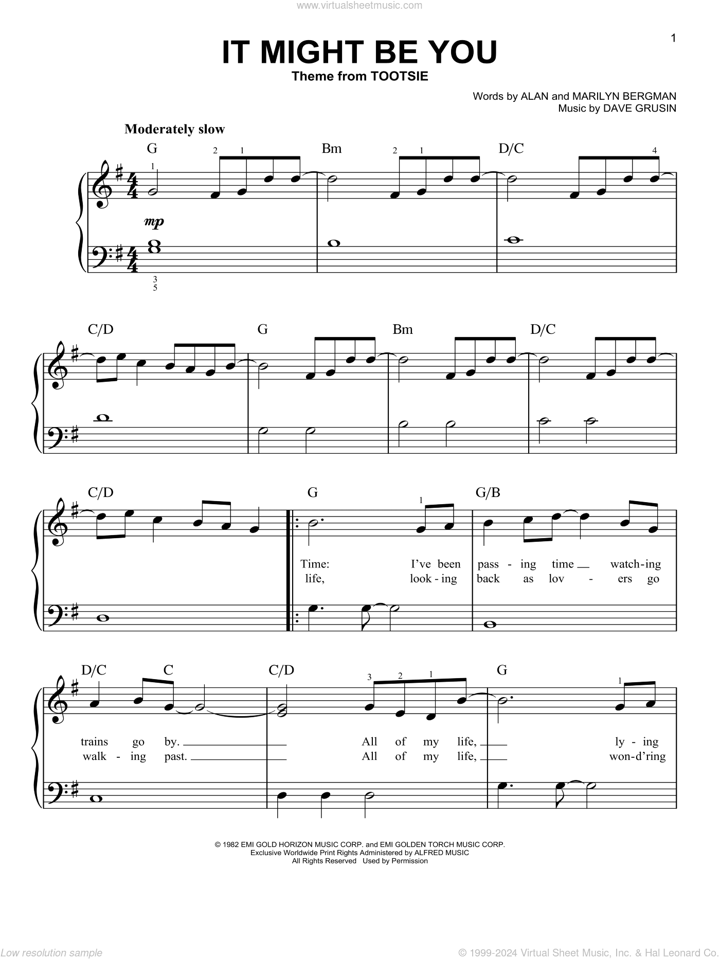It Might Be You (Theme from Tootsie)