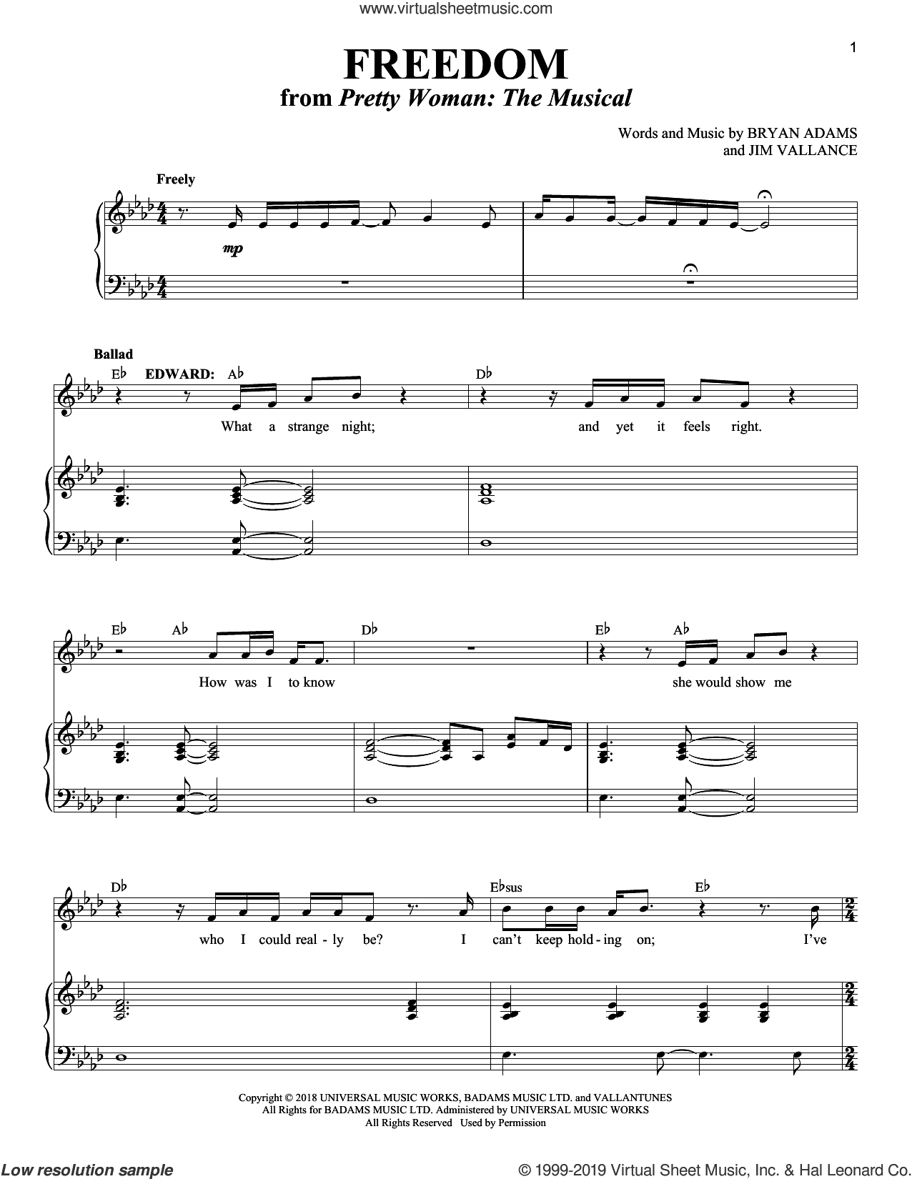 Freedom (from Pretty Woman: The Musical)