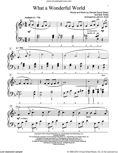 What A Wonderful World (arr. John S. Hord)