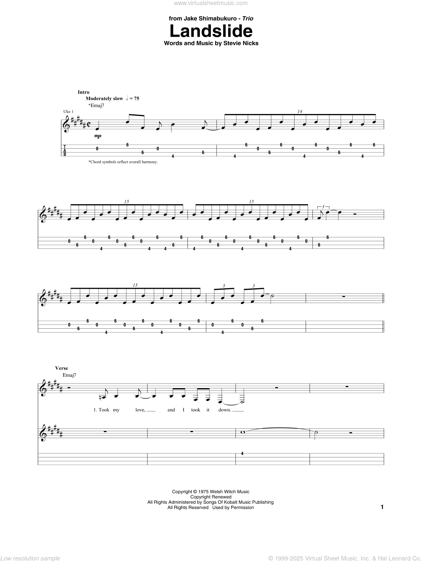 Landslide (arr. Jake Shimabukuro Trio)