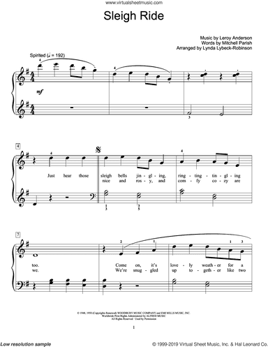 Sleigh Ride (arr. Lynda Lybeck-Robinson)