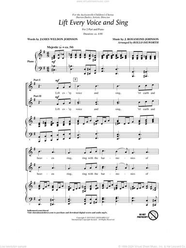 Lift Every Voice And Sing (arr. Rollo Dilworth)