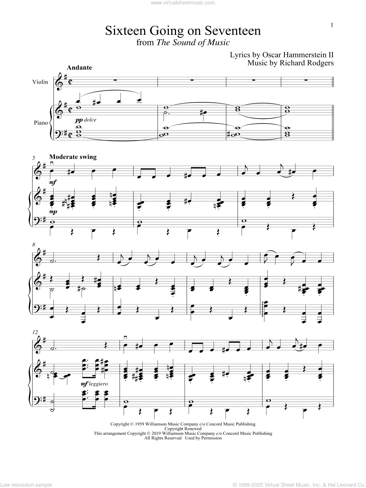 Sixteen Going On Seventeen (from The Sound of Music)