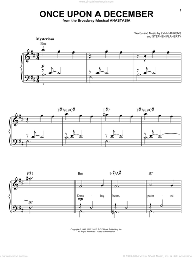 Once Upon A December (from Anastasia)