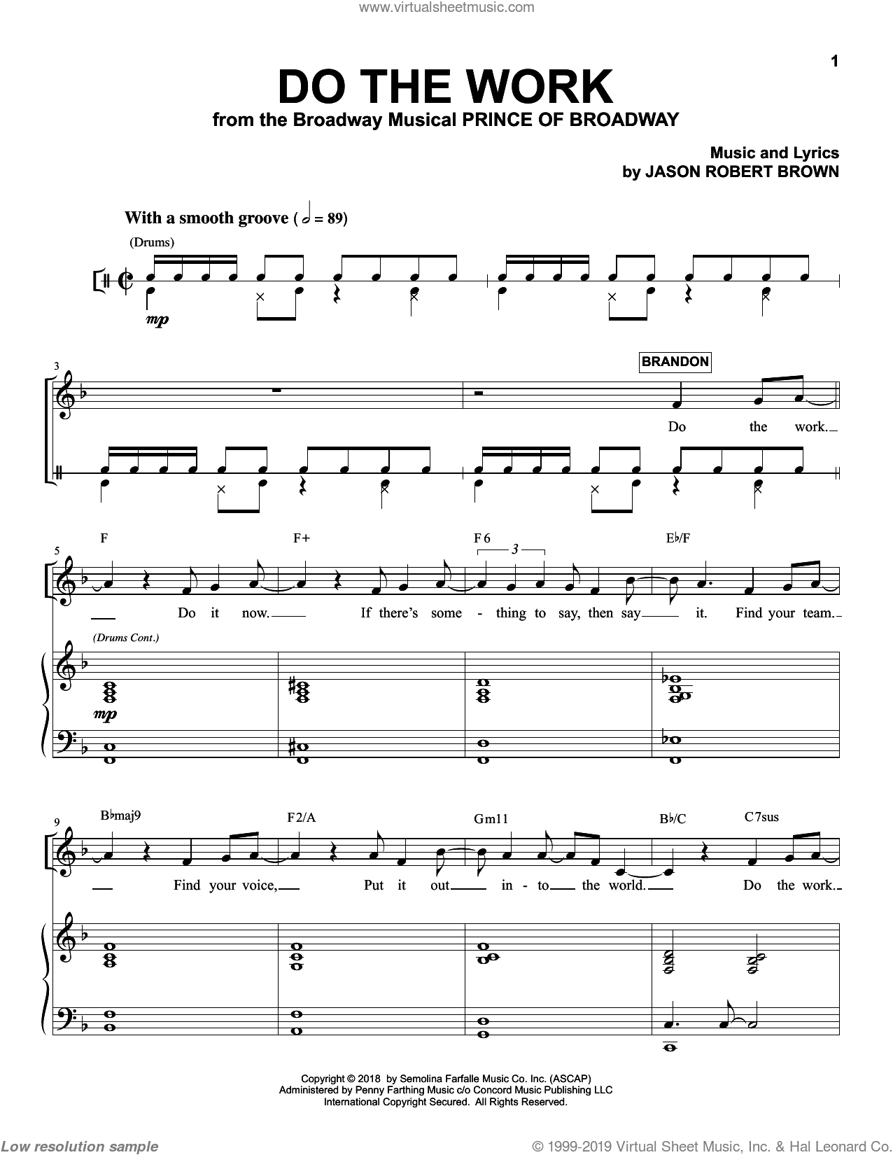 Do The Work (from the musical Prince of Broadway)