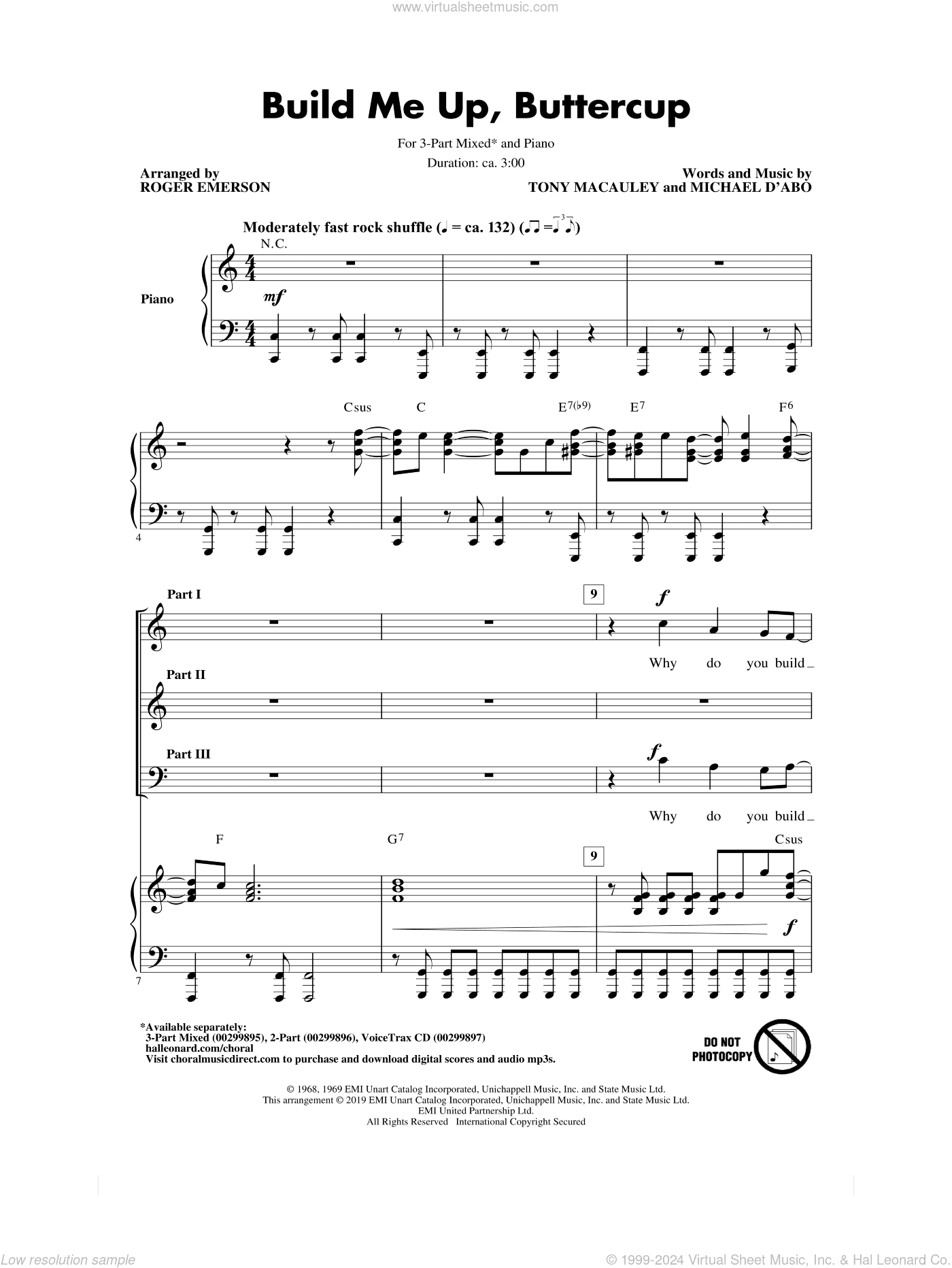 Build Me Up, Buttercup (arr. Roger Emerson)