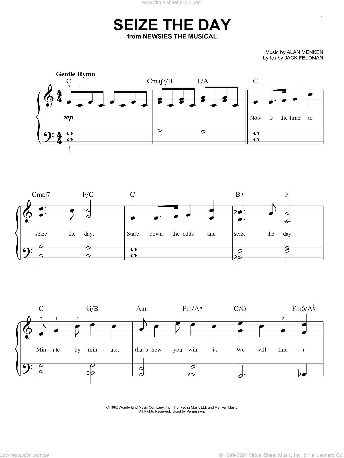 Seize The Day (from Newsies The Musical)