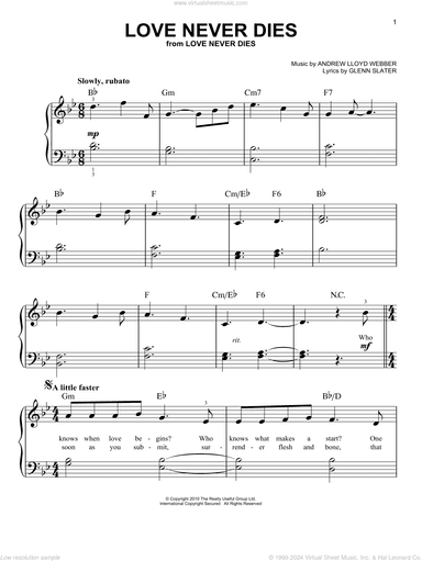Love Never Dies (from Love Never Dies)