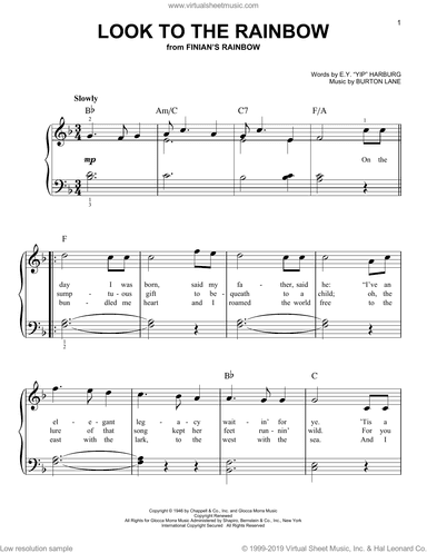 Look To The Rainbow (from Finian's Rainbow)