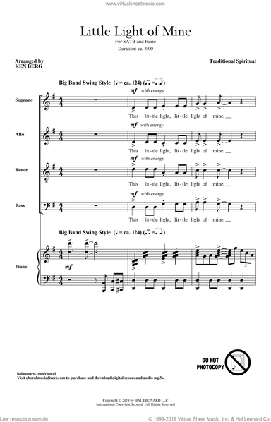 Little Light Of Mine (arr. Ken Berg)