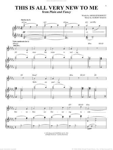 This Is All Very New To Me (from Plain and Fancy)