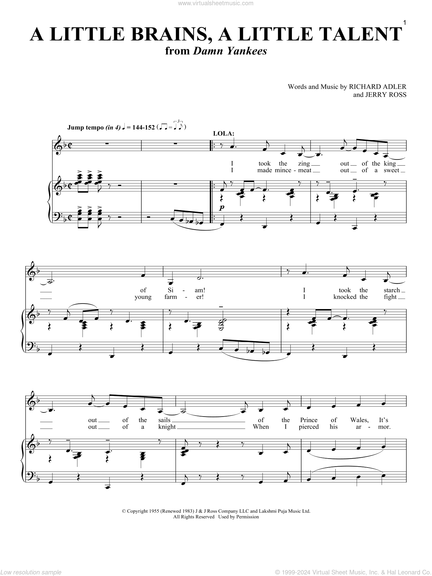 A Little Brains, A Little Talent (from Damn Yankees)