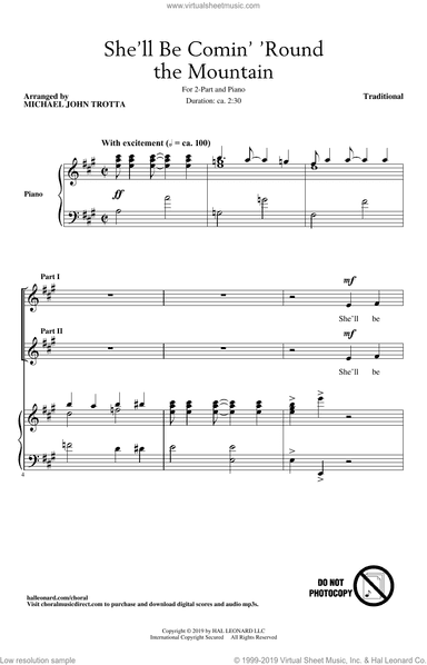 She'll Be Comin' Around The Mountain (arr. Michael John Trotta)