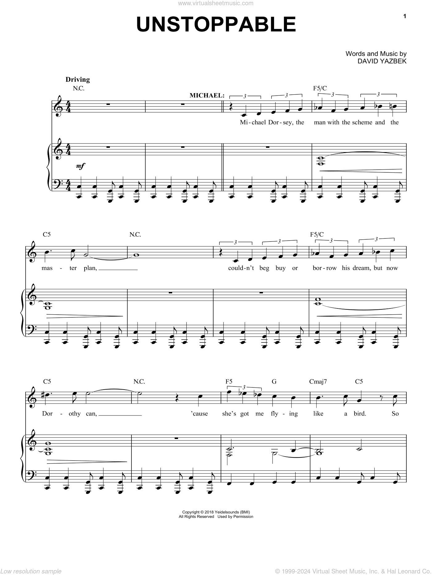 Unstoppable (from the musical Tootsie)