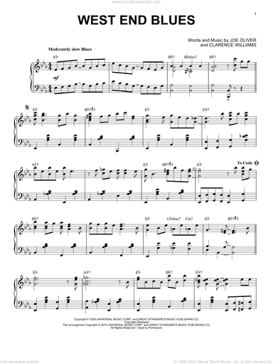 West End Blues [Jazz version]