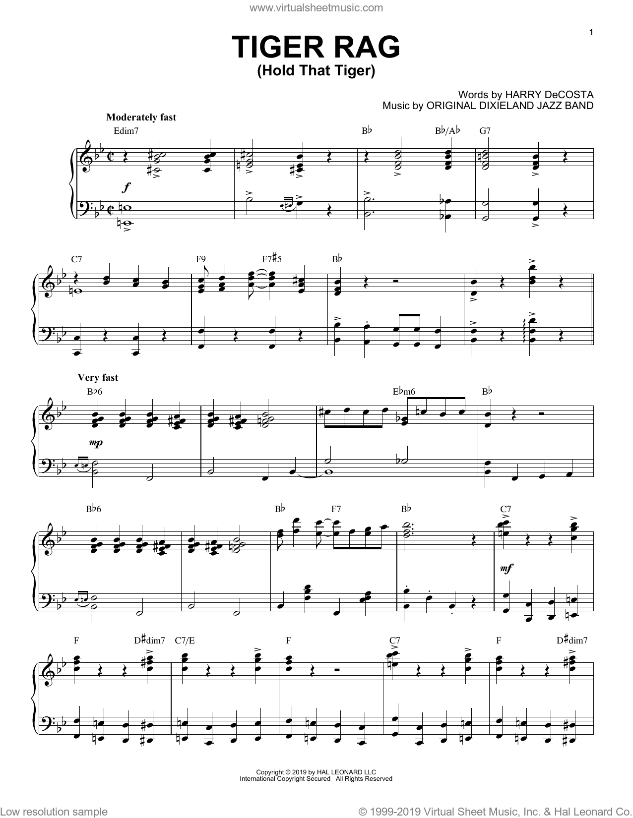 Tiger Rag (Hold That Tiger) [Jazz version]