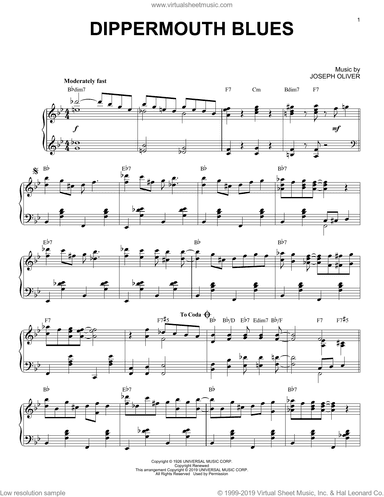 Dippermouth Blues [Jazz version]