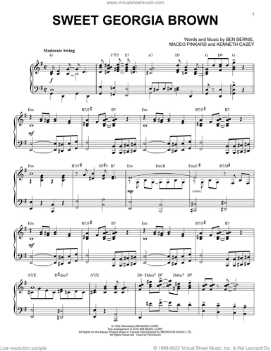 Sweet Georgia Brown [Jazz version]