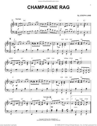 Champagne Rag [Jazz version]