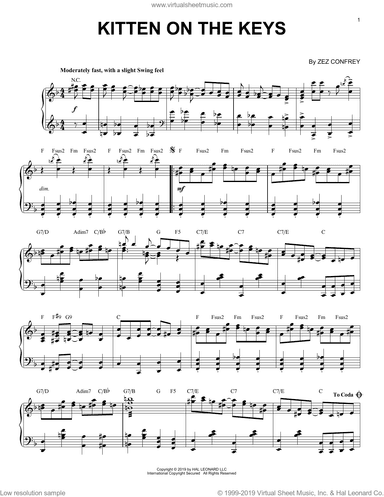 Kitten On The Keys [Jazz version]