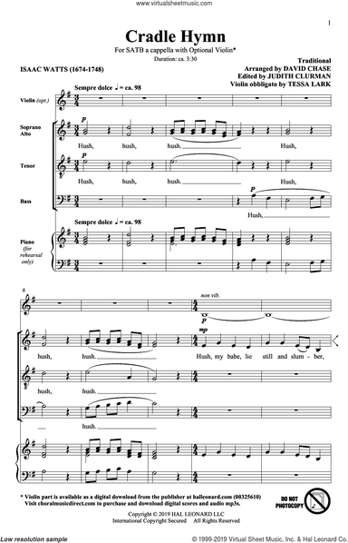 Cradle Hymn (arr. David Chase)