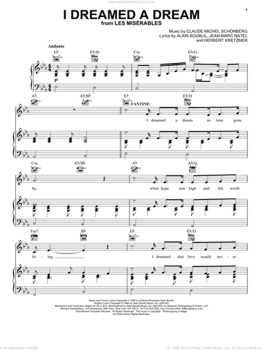 I Dreamed A Dream (from Les Miserables)