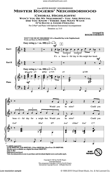 Mister Rogers' Neighborhood (Choral Highlights) (arr. Roger Emerson)