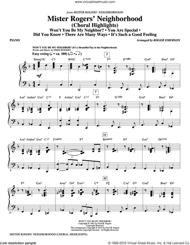 Mister Rogers' Neighborhood (Choral Highlights) (arr. Roger Emerson)