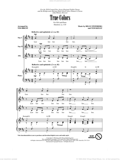 True Colors (arr. Tim Brent)