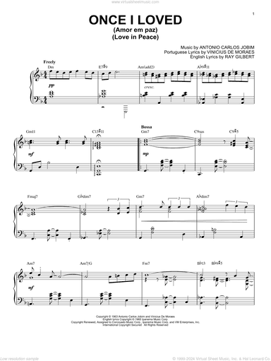 Once I Loved (Amor Em Paz) (Love In Peace) [Jazz version] (arr. Brent Edstrom)