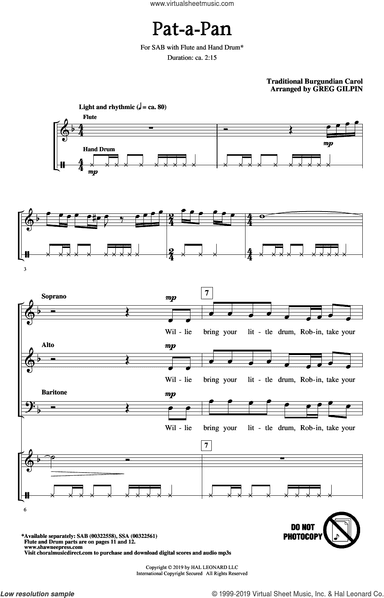 Pat-A-Pan (arr. Greg Gilpin)