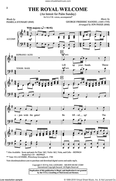 The Royal Welcome (An Introit For Palm Sunday) (arr. John Paige)