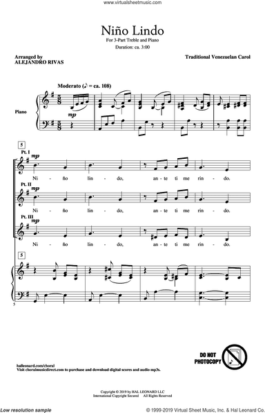 Nino Lindo (arr. Alejandro Rivas)