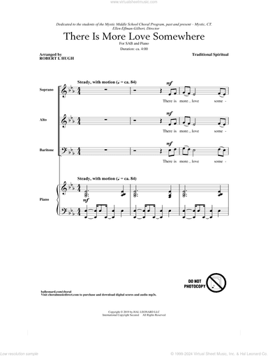There Is More Love Somewhere (arr. Robert I. Hugh)