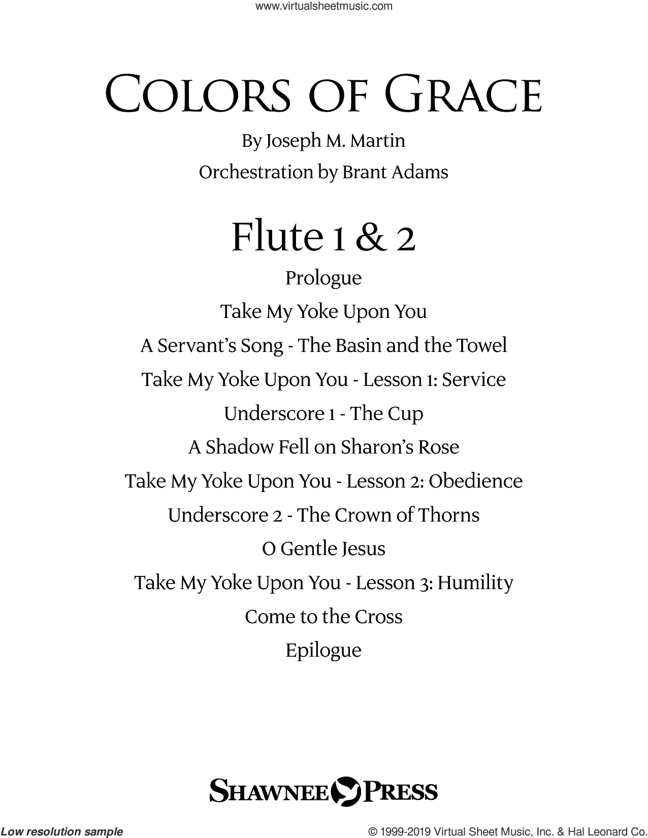 Colors of Grace, lessons for lent (new edition) (orchestra accompaniment)