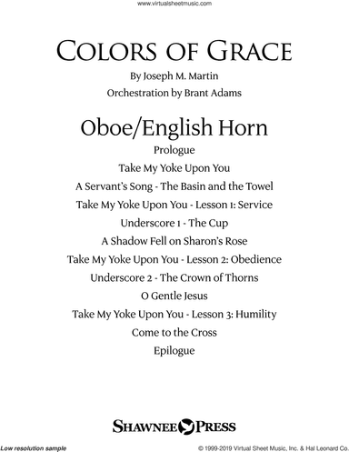 Colors of Grace, lessons for lent (new edition) (orchestra accompaniment)