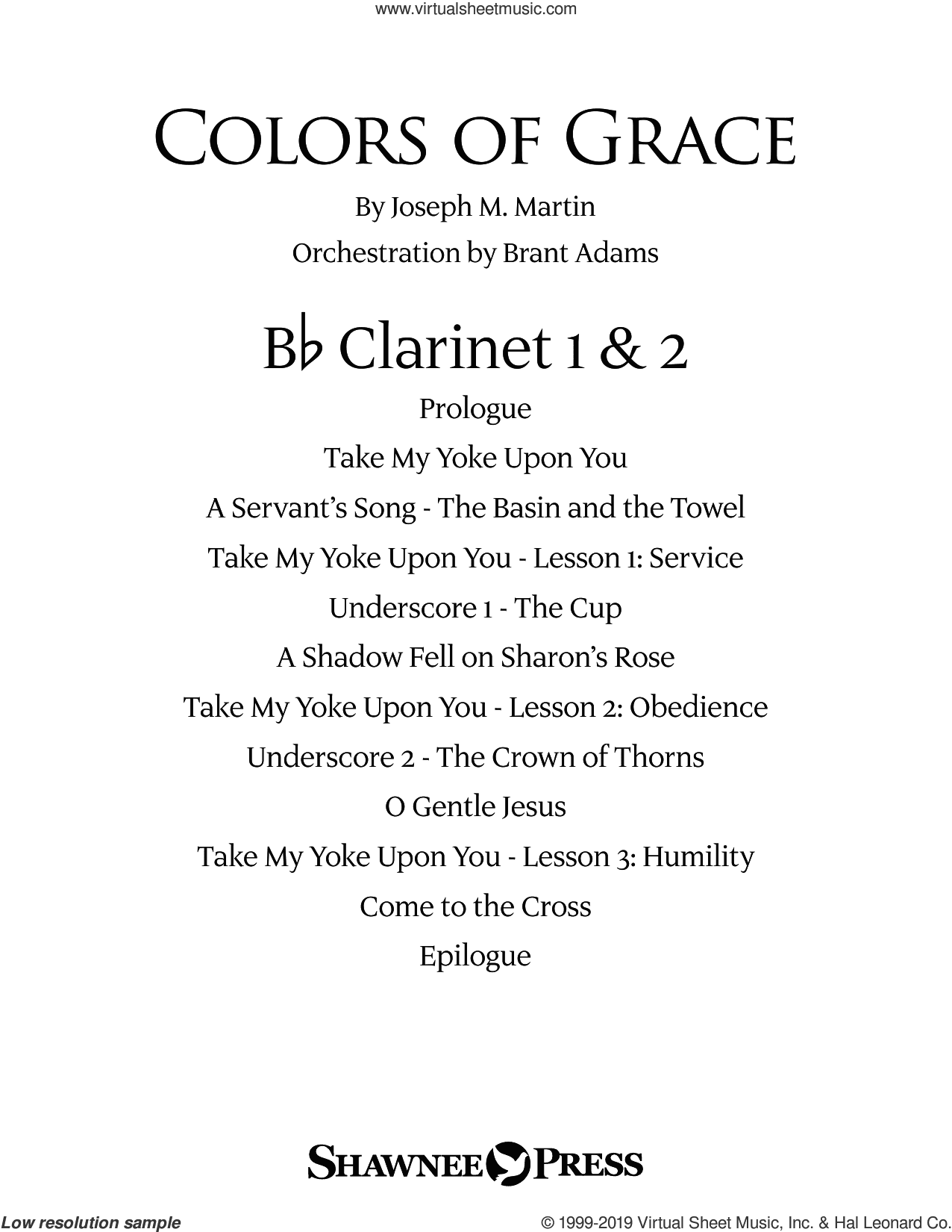 Colors of Grace, lessons for lent (new edition) (orchestra accompaniment)