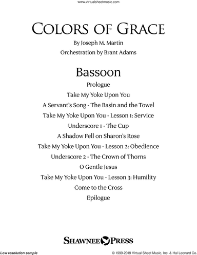 Colors of Grace, lessons for lent (new edition) (orchestra accompaniment)