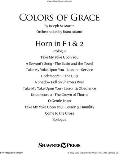 Colors of Grace, lessons for lent (new edition) (orchestra accompaniment)