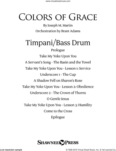 Colors of Grace, lessons for lent (new edition) (orchestra accompaniment)