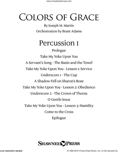 Colors of Grace, lessons for lent (new edition) (orchestra accompaniment)