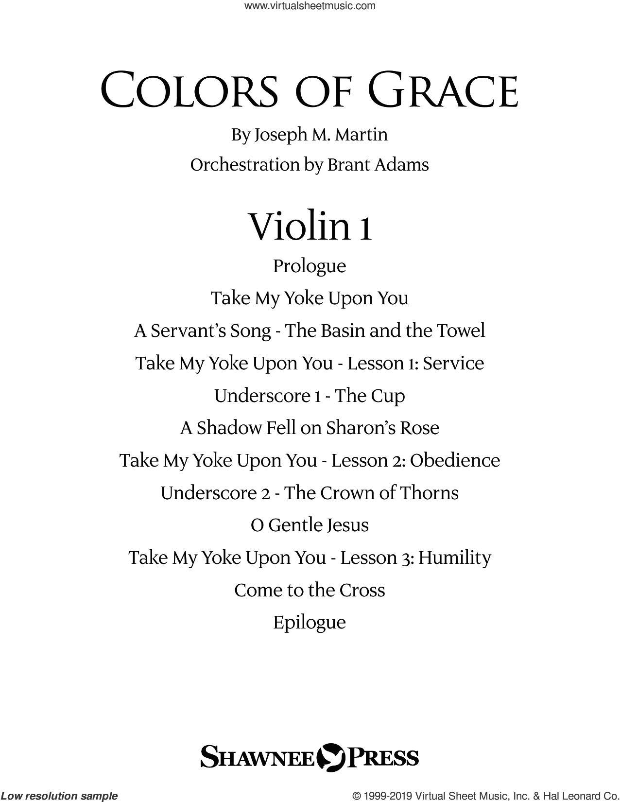 Colors of Grace, lessons for lent (new edition) (orchestra accompaniment)