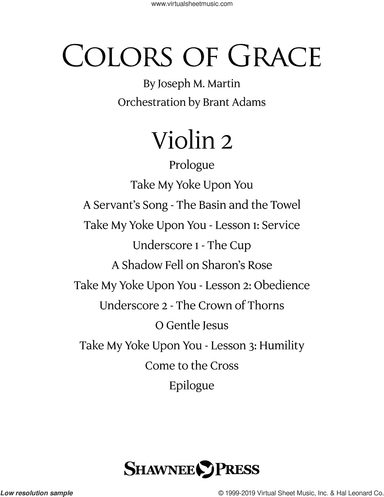 Colors of Grace, lessons for lent (new edition) (orchestra accompaniment)