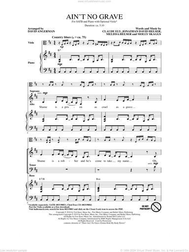 Ain't No Grave (arr. David Angerman)