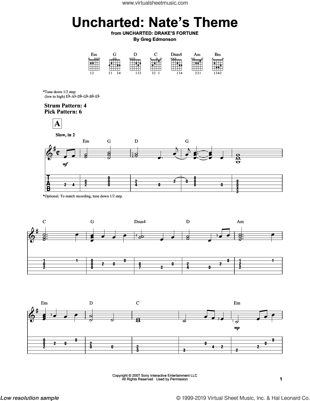 Uncharted: Nate's Theme (from Uncharted: Drake's Fortune)