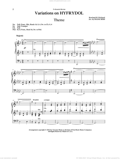 Variations on Hyfrydol (arr. Diane Bish)