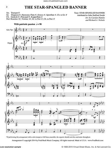 The Star-Spangled Banner (arr. Carolyn Hamlin and Richard A. Nichols)